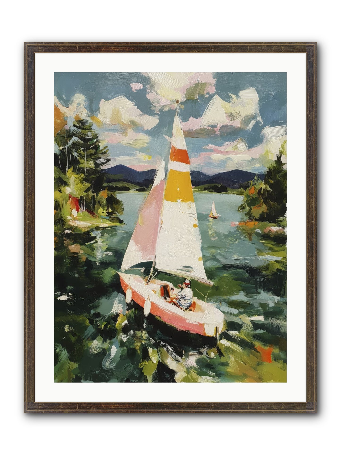 Lazy Day Visions Framed Print - Slimwoods Black/Gold 24x32