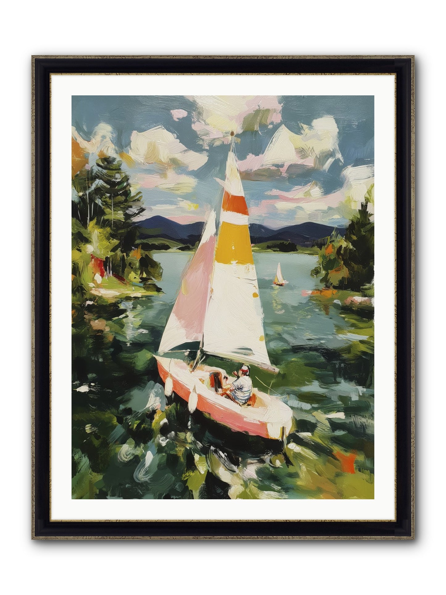 Lazy Day Visions Framed Print - Black & Gold 30x40