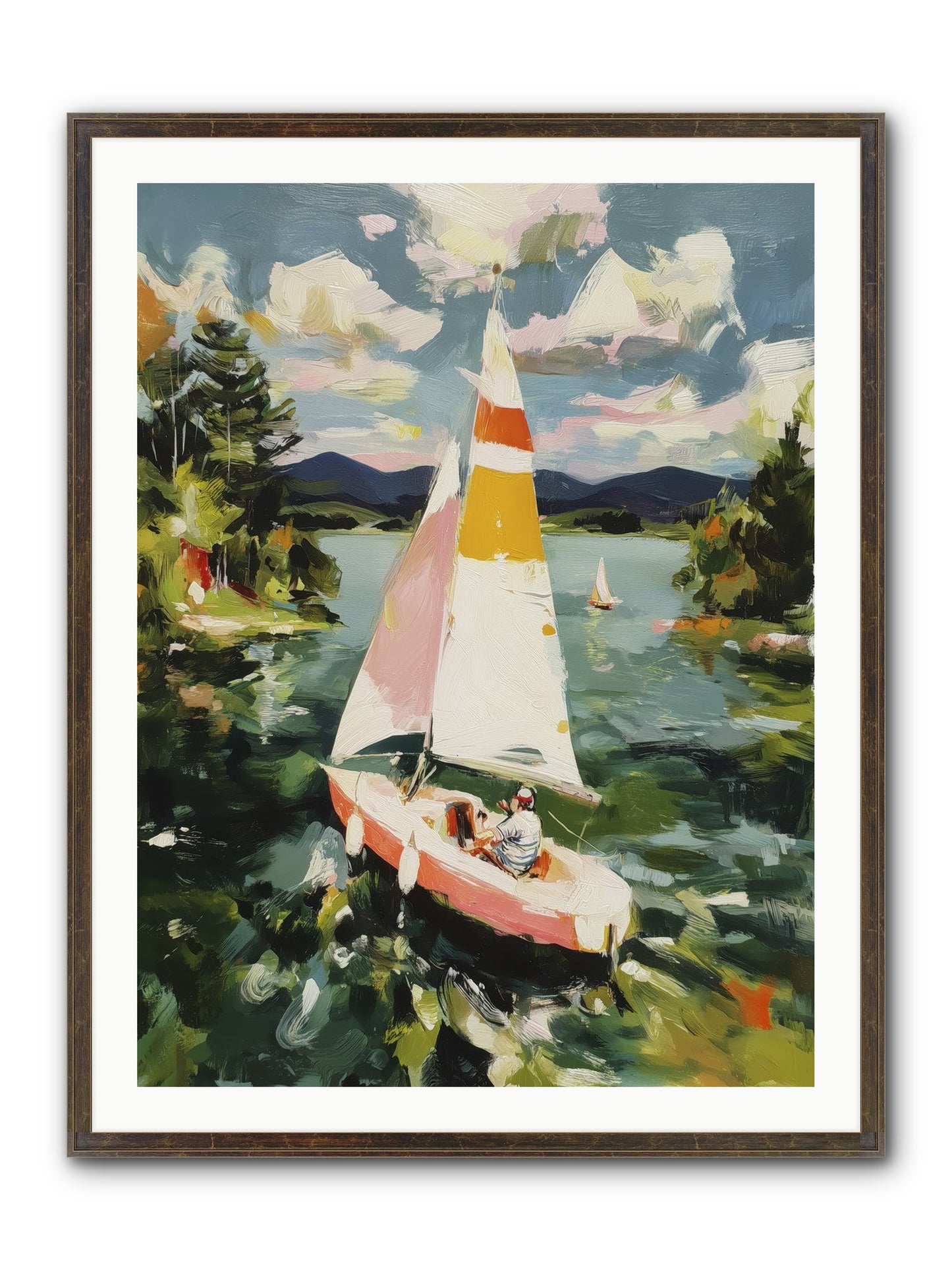 Lazy Day Visions Framed Print - Slimwoods Black/Gold 30x40