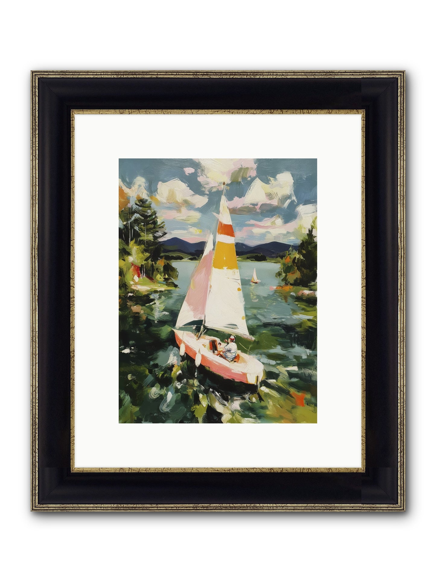 Lazy Day Visions Framed Print - Black & Gold 9x12