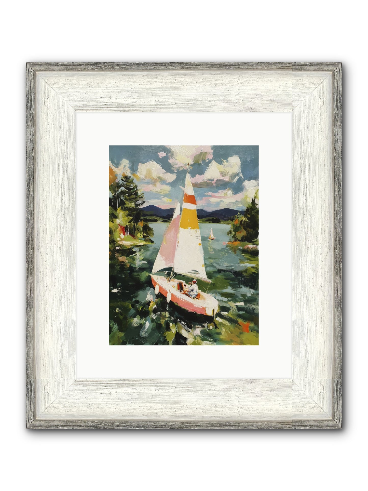 Lazy Day Visions Framed Print - Driftwood White 9x12