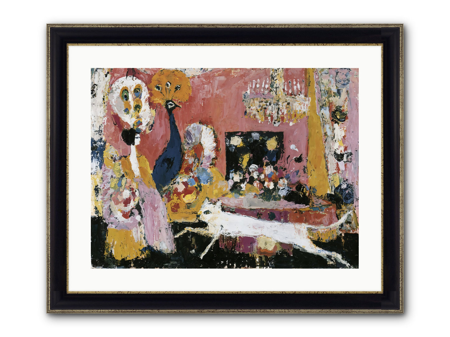 Leading A Cultured Life Framed Print - Black & Gold 24x18