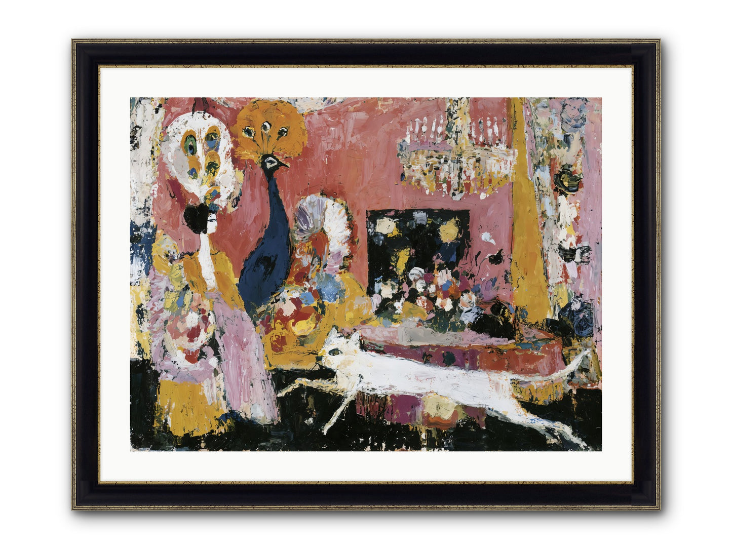 Leading A Cultured Life Framed Print - Black & Gold 32x24
