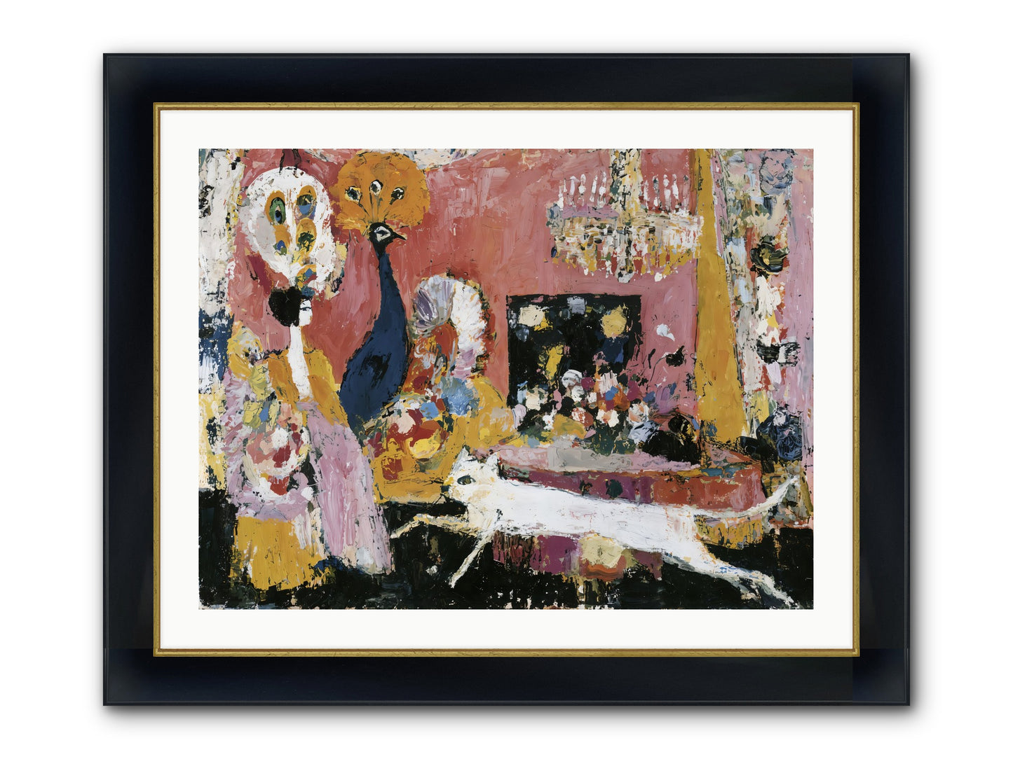 Leading A Cultured Life Framed Print - Wide Black w/Gold 32x24