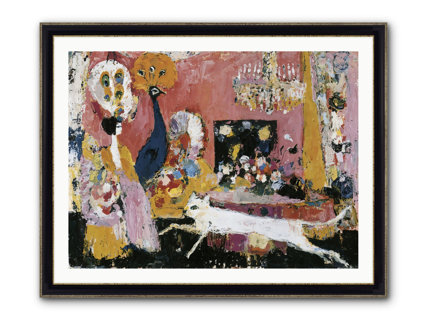 Leading A Cultured Life Framed Print - Black & Gold 40x30