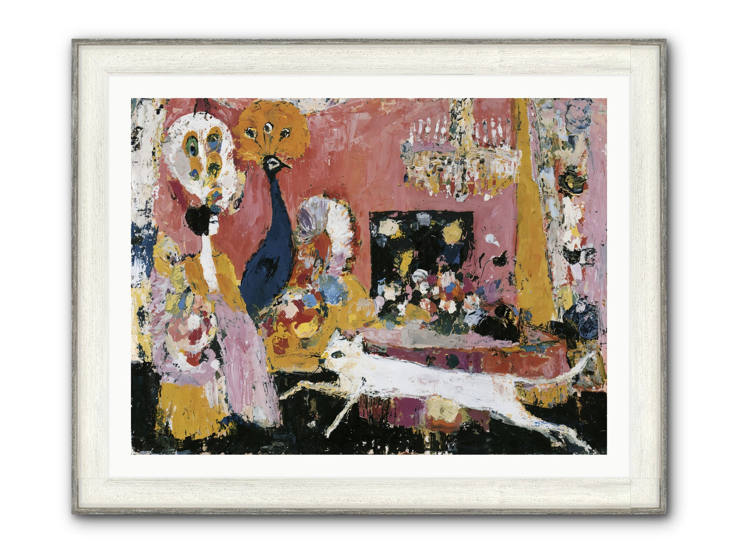 Leading A Cultured Life Framed Print - Driftwood White 40x30