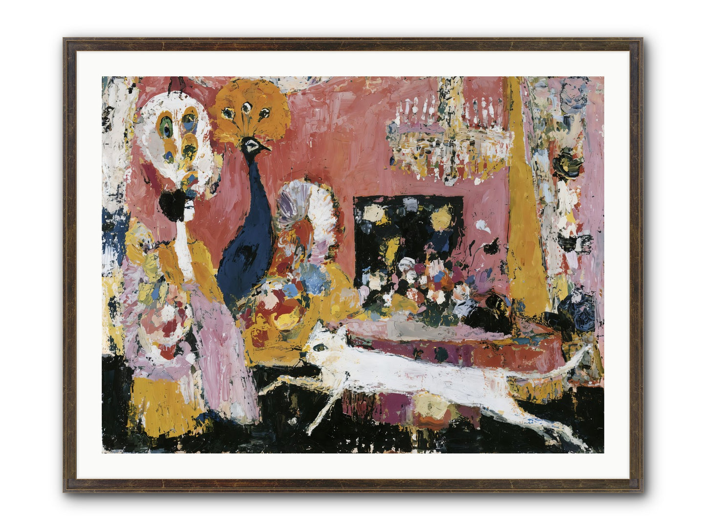Leading A Cultured Life Framed Print - Slimwoods Black/Gold 40x30