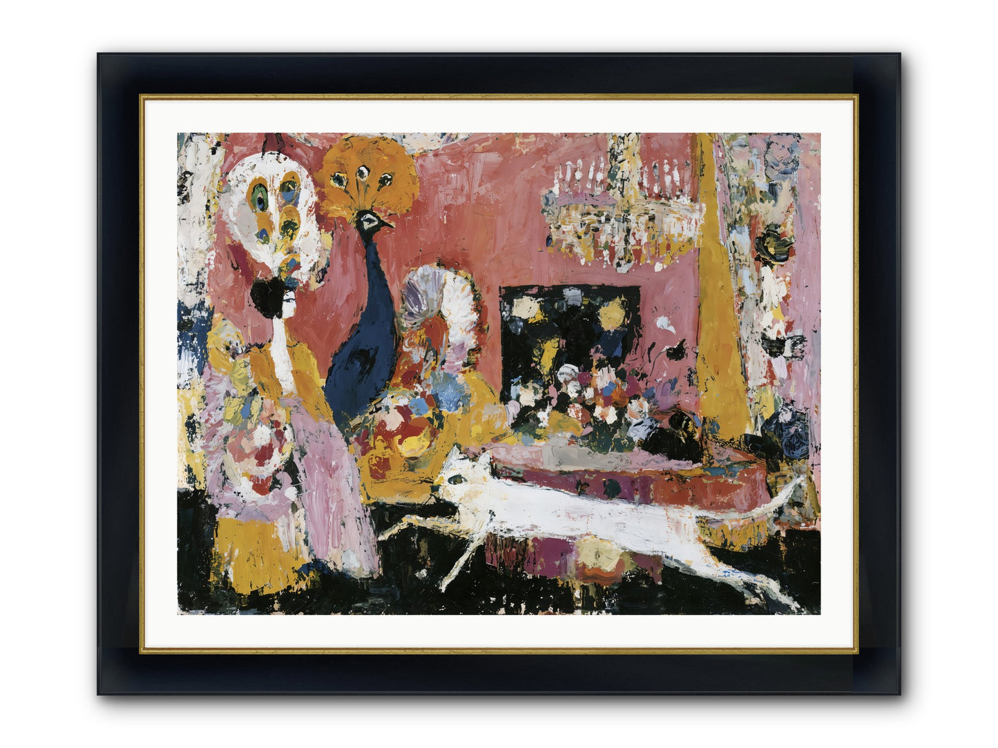 Leading A Cultured Life Framed Print - Wide Black w/Gold 40x30