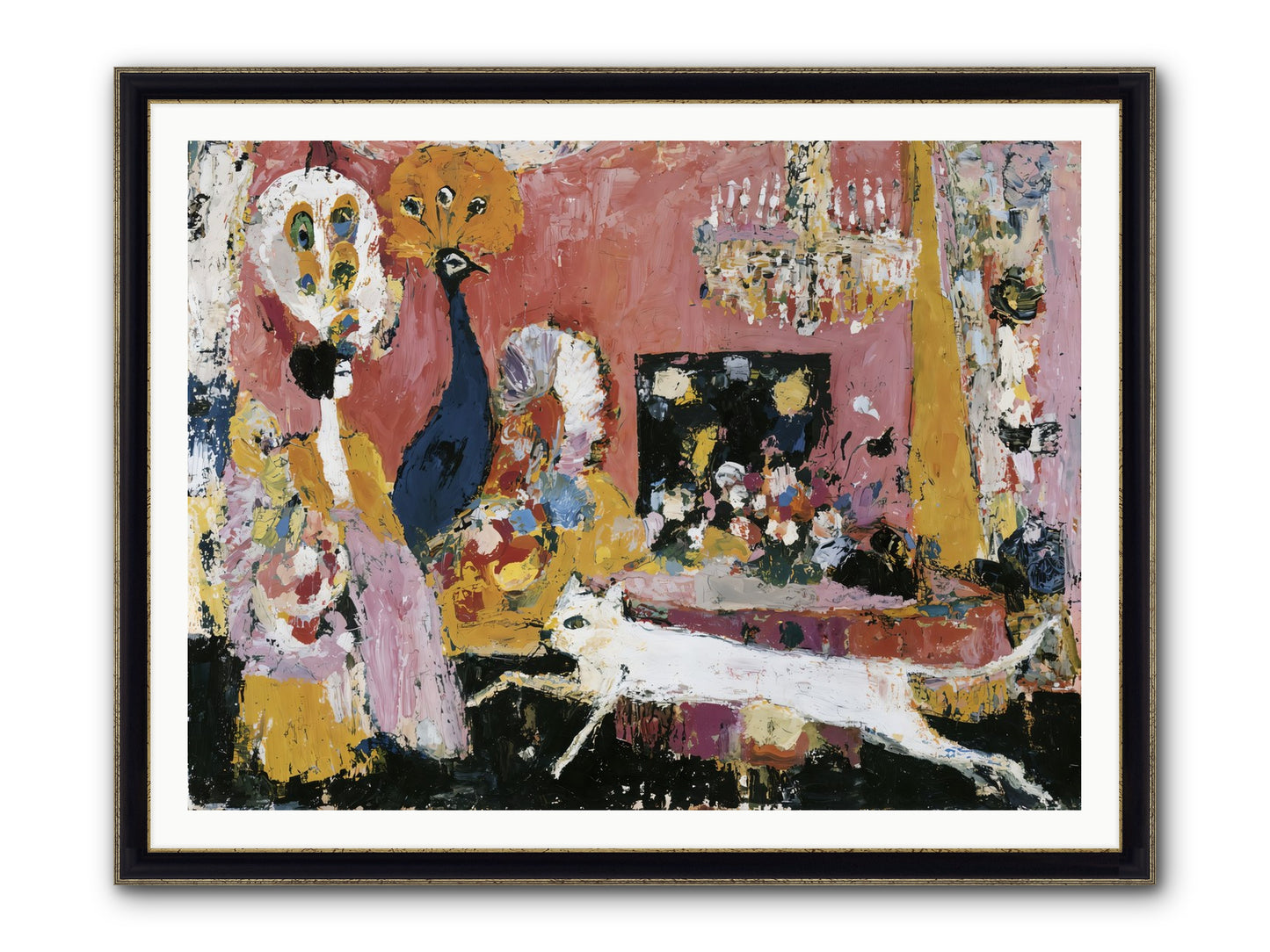 Leading A Cultured Life Framed Print - Black & Gold 48x36