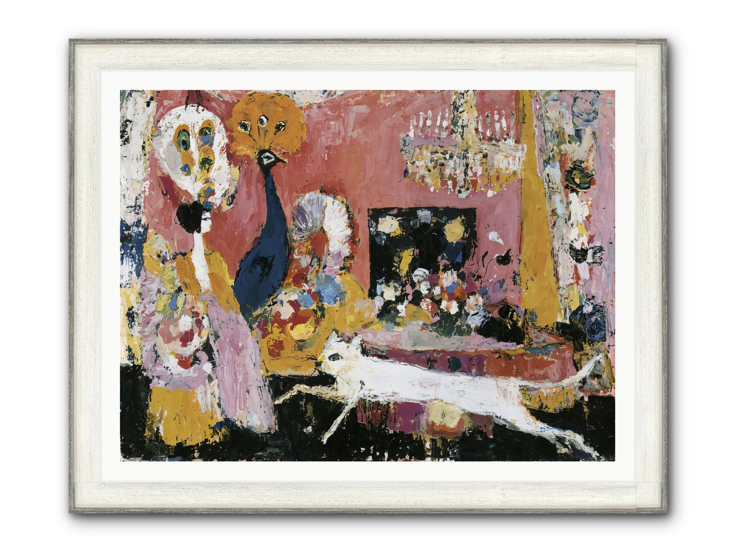 Leading A Cultured Life Framed Print - Driftwood White 48x36