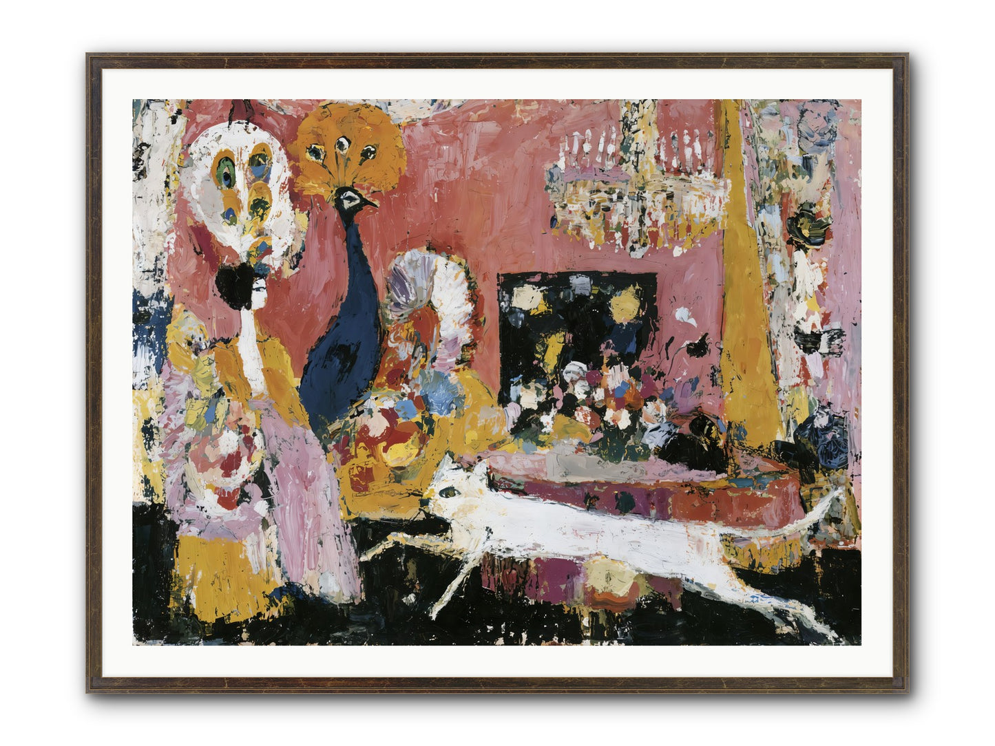 Leading A Cultured Life Framed Print - Slimwoods Black/Gold 48x36