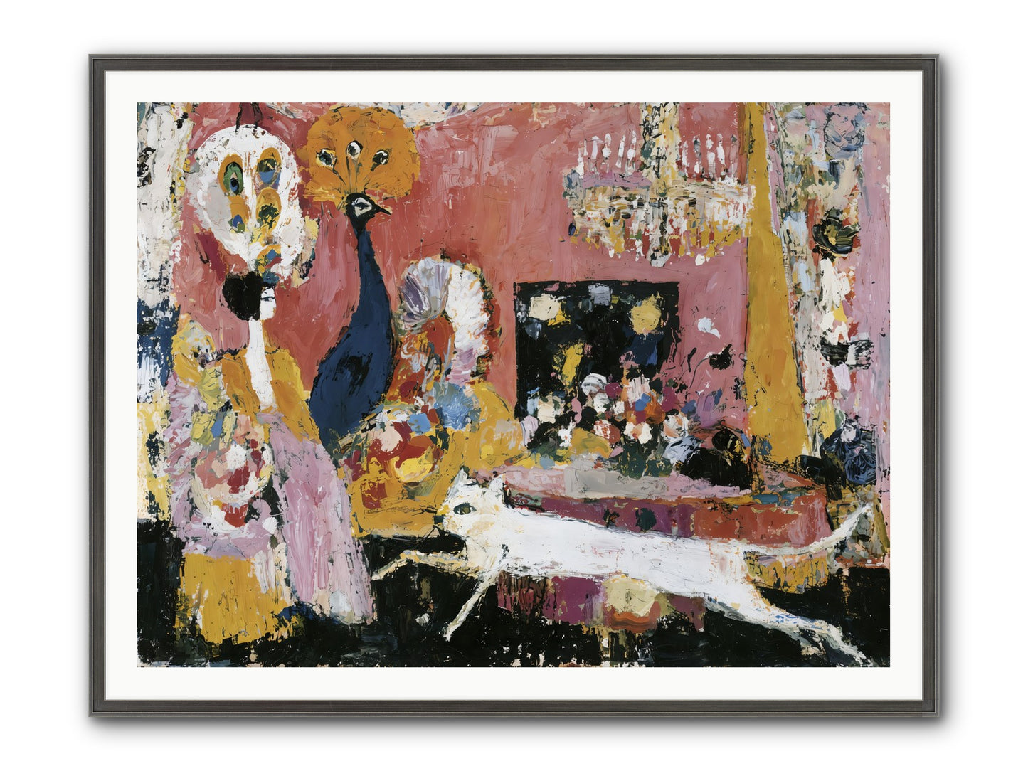 Leading A Cultured Life Framed Print - Slimwoods Black/Silver 48x36