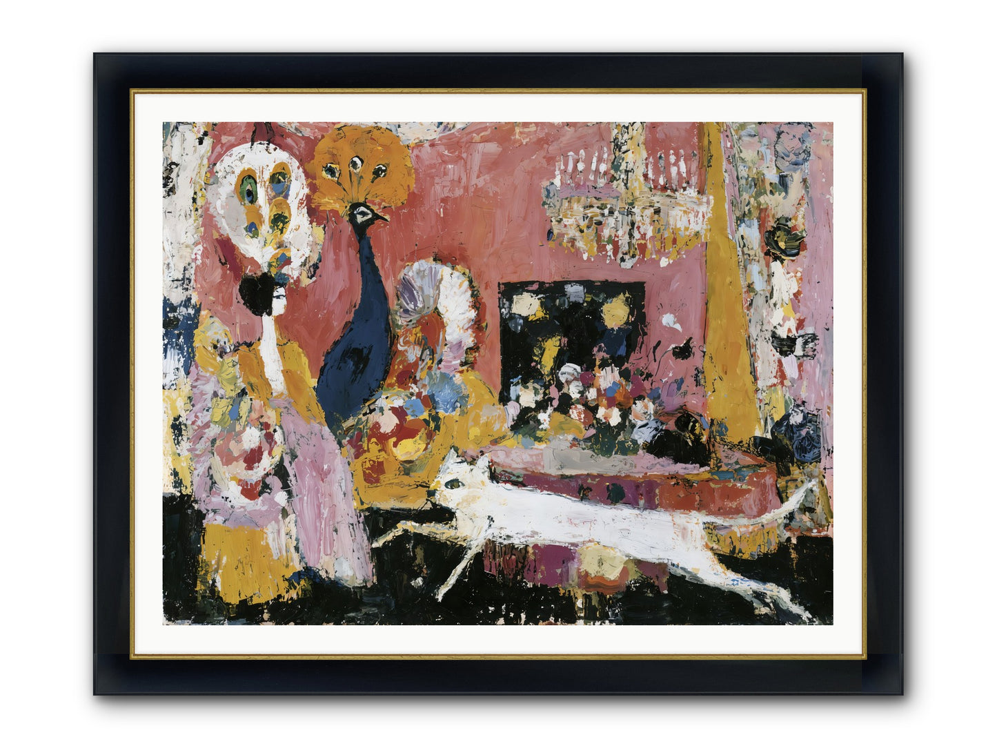Leading A Cultured Life Framed Print - Wide Black w/Gold 48x36