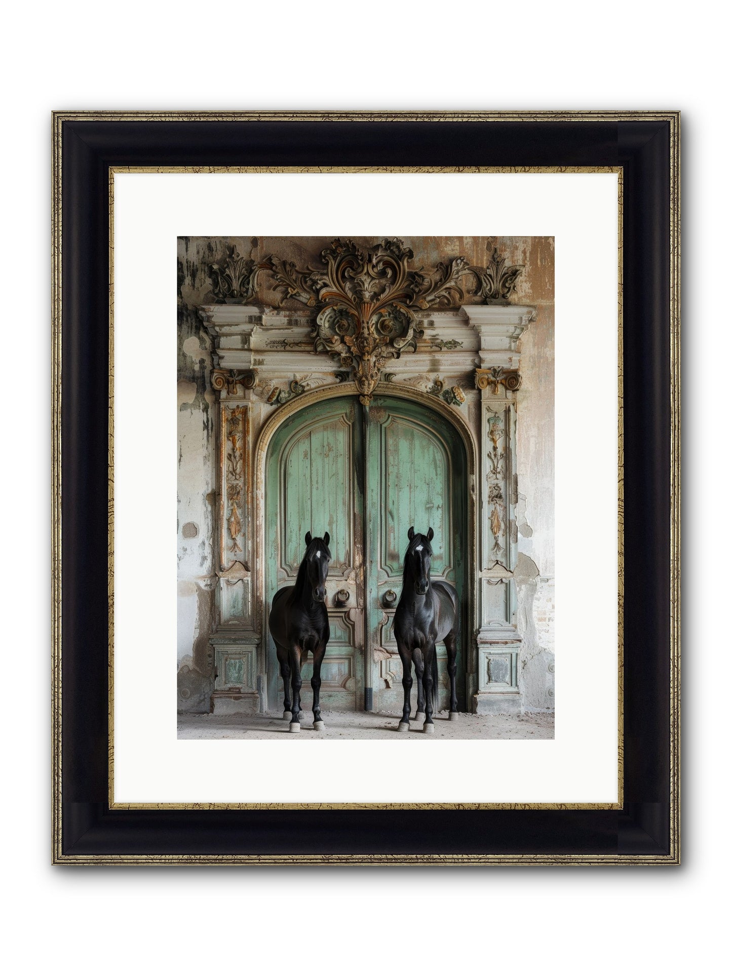 Legacy Lineage Framed Print - Black & Gold 12x16