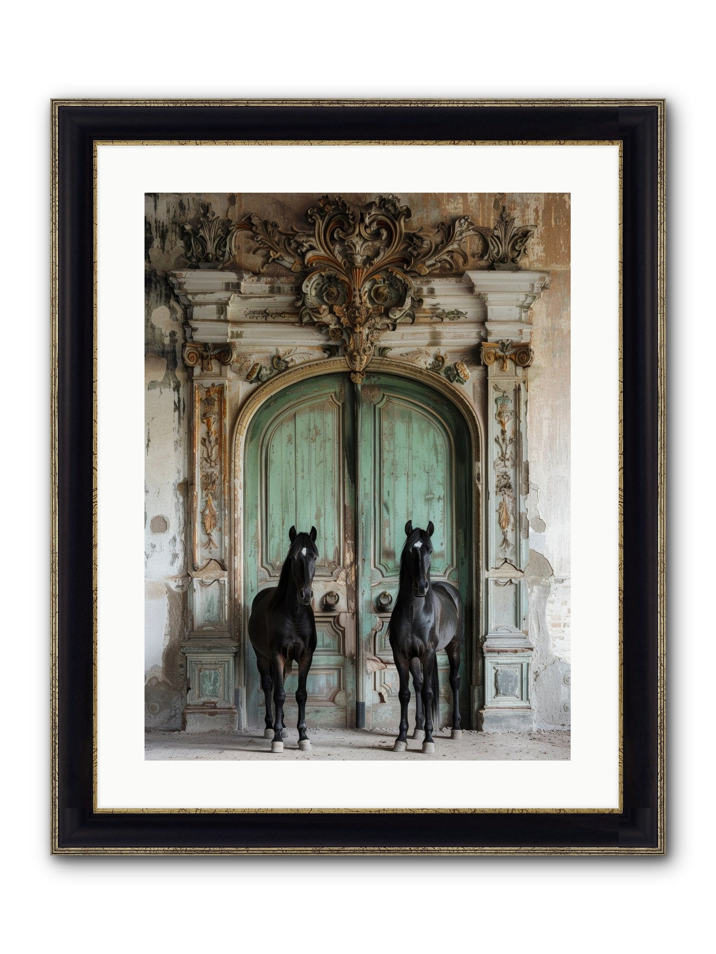 Legacy Lineage Framed Print - Black & Gold 18x24