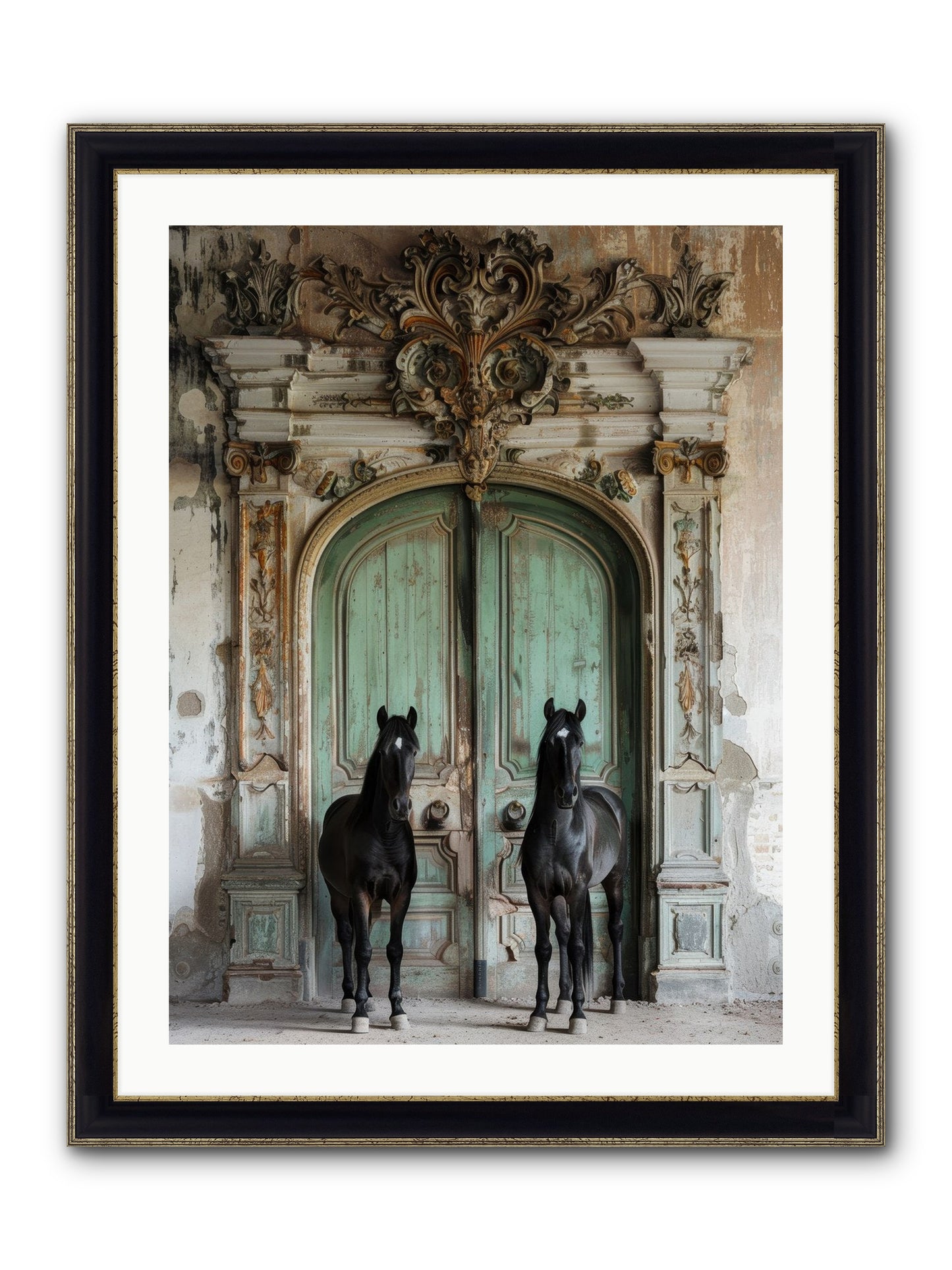 Legacy Lineage Framed Print - Black & Gold 24x32