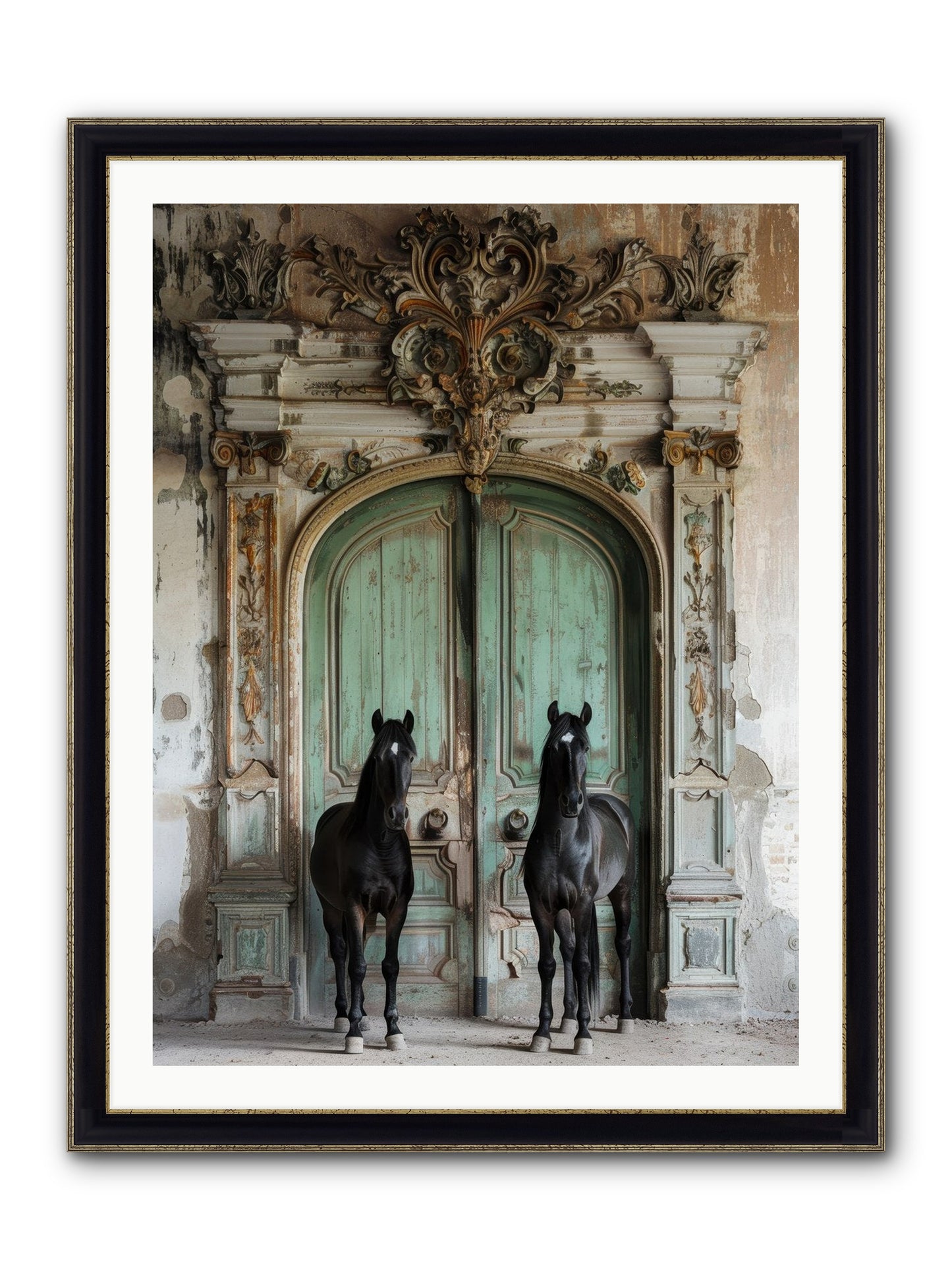 Legacy Lineage Framed Print - Black & Gold 30x40