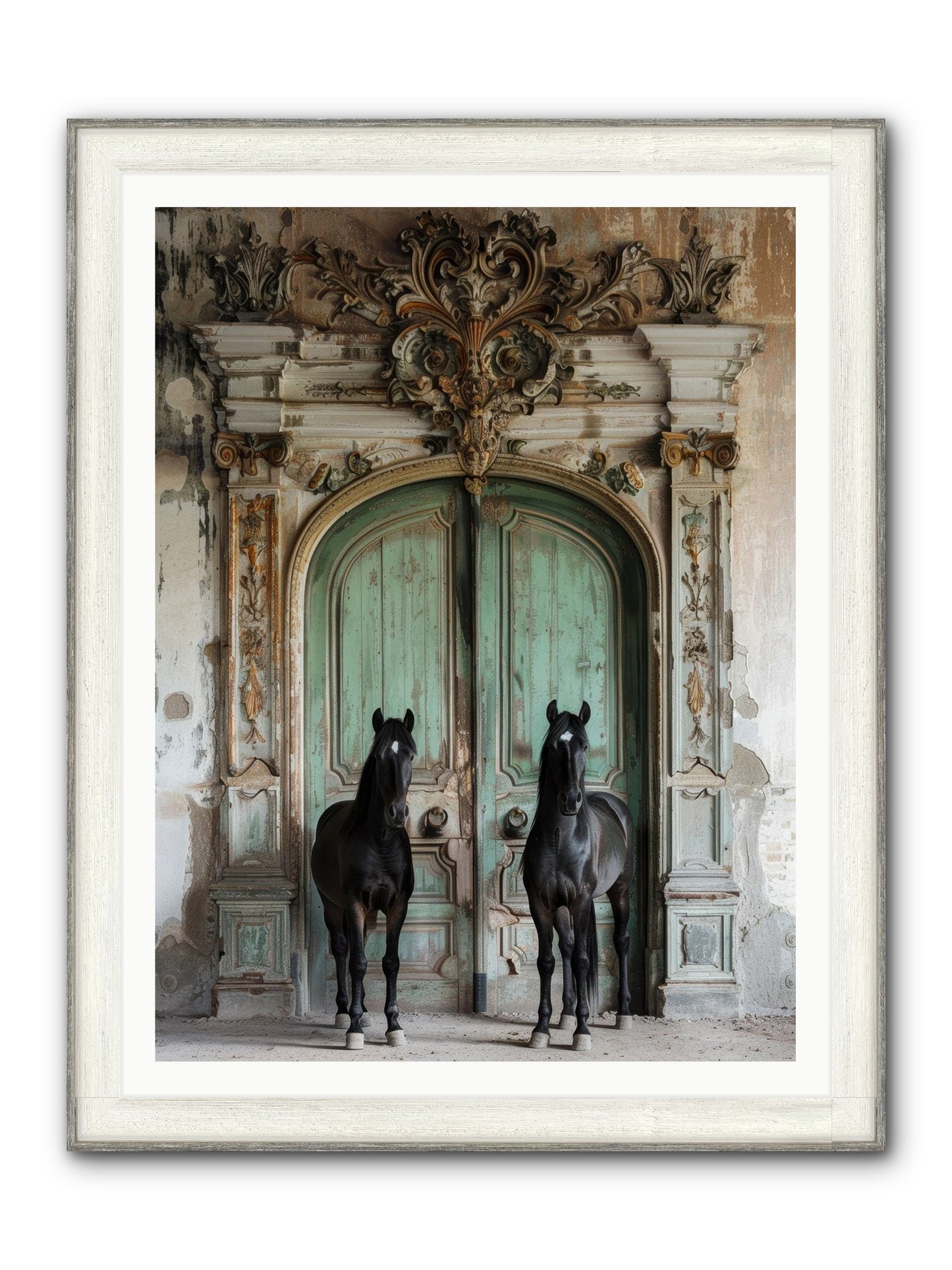 Legacy Lineage Framed Print - Driftwood White 36x48