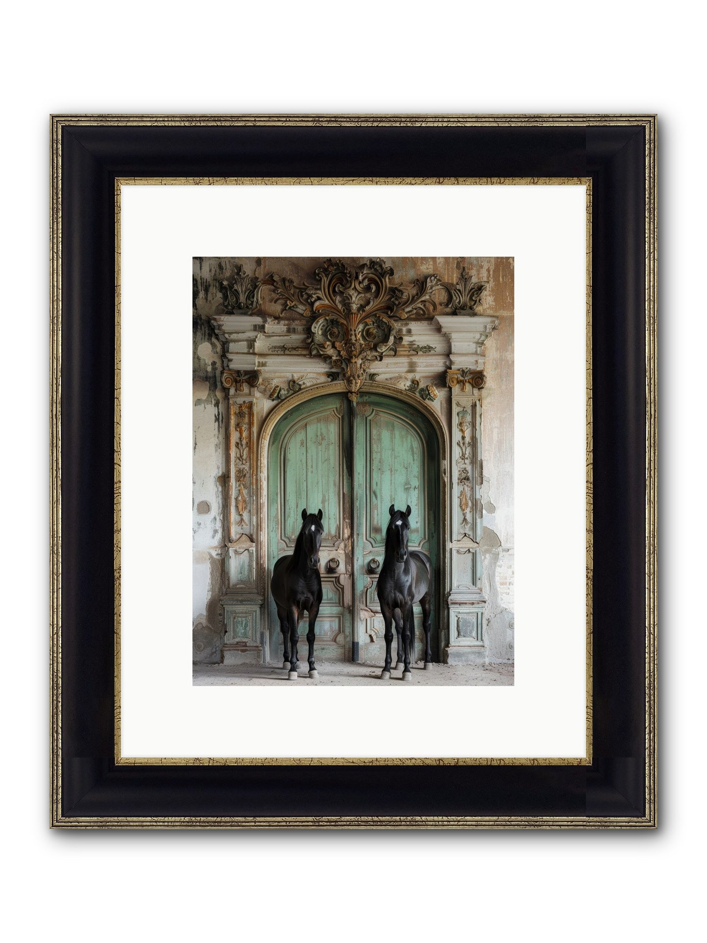 Legacy Lineage Framed Print - Black & Gold 9x12