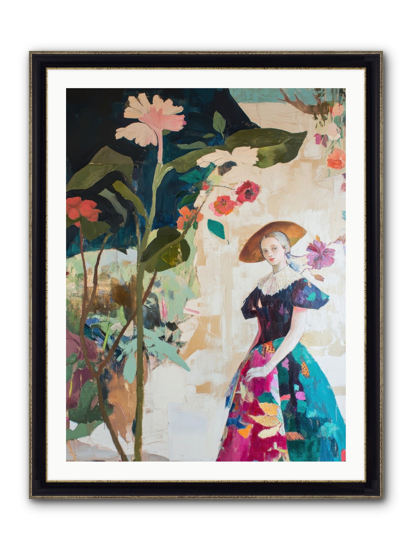 Legacy Of Seeds Framed Print - Black & Gold 30x40