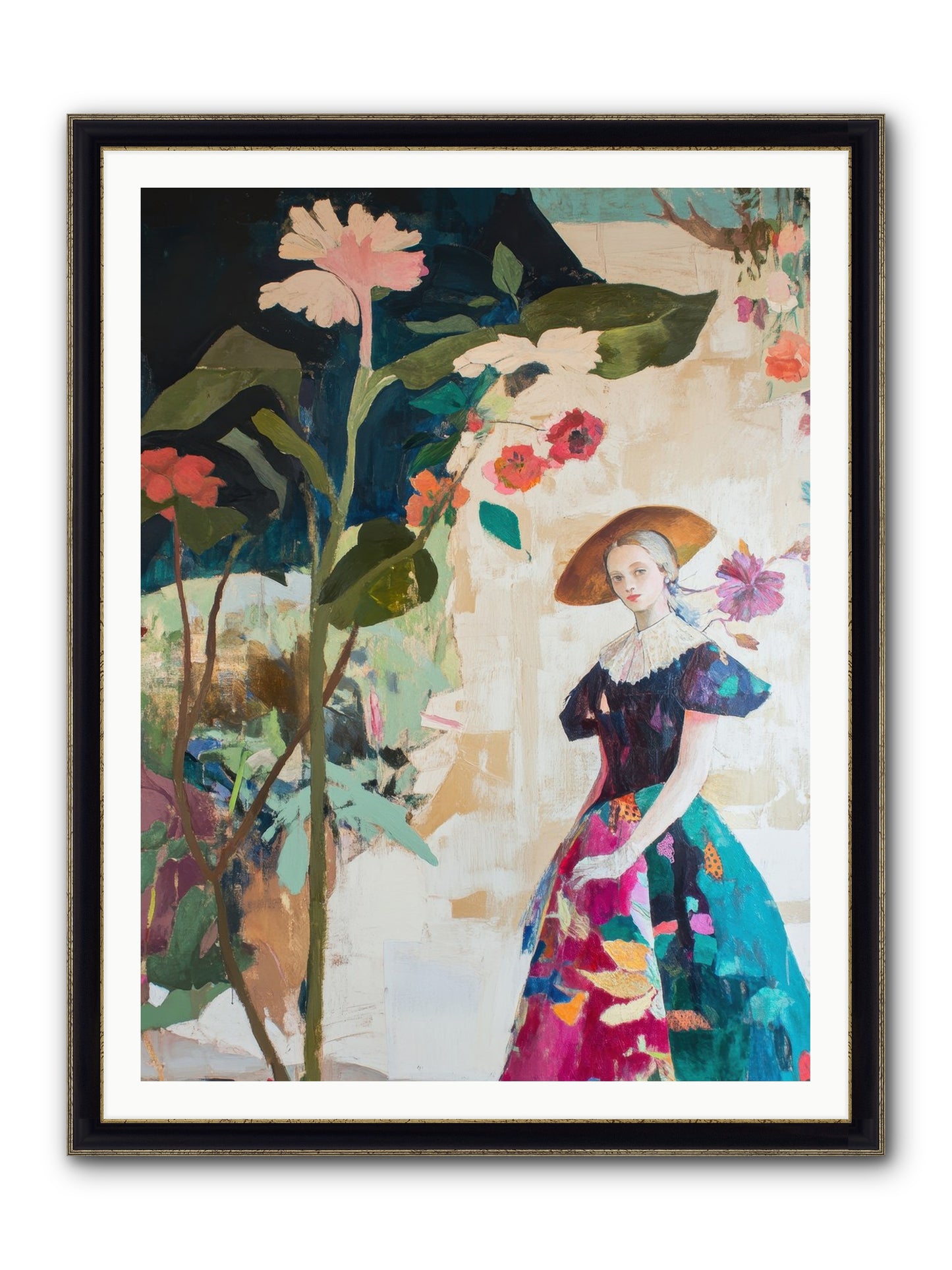Legacy Of Seeds Framed Print - Black & Gold 36x48