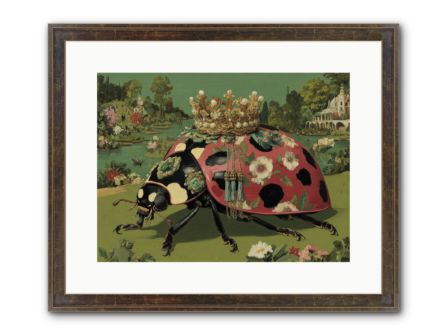 Leisure In Sunlit Haze Framed Print - Slimwoods Black/Gold 16x12