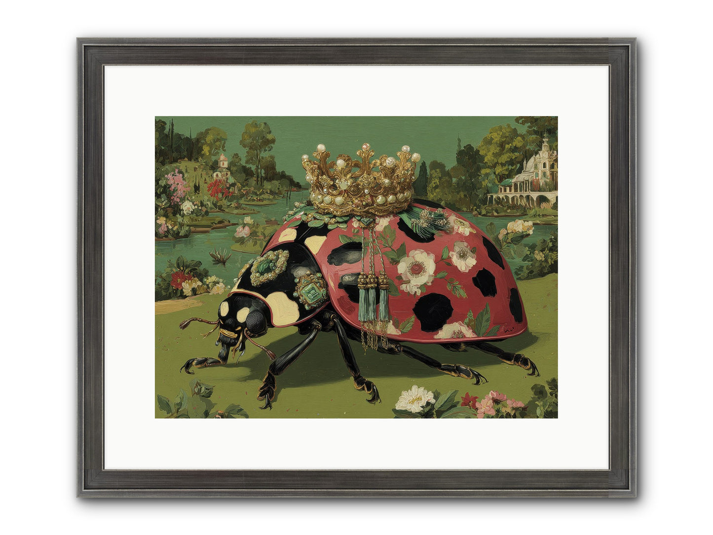 Leisure In Sunlit Haze Framed Print - Slimwoods Black/Silver 16x12