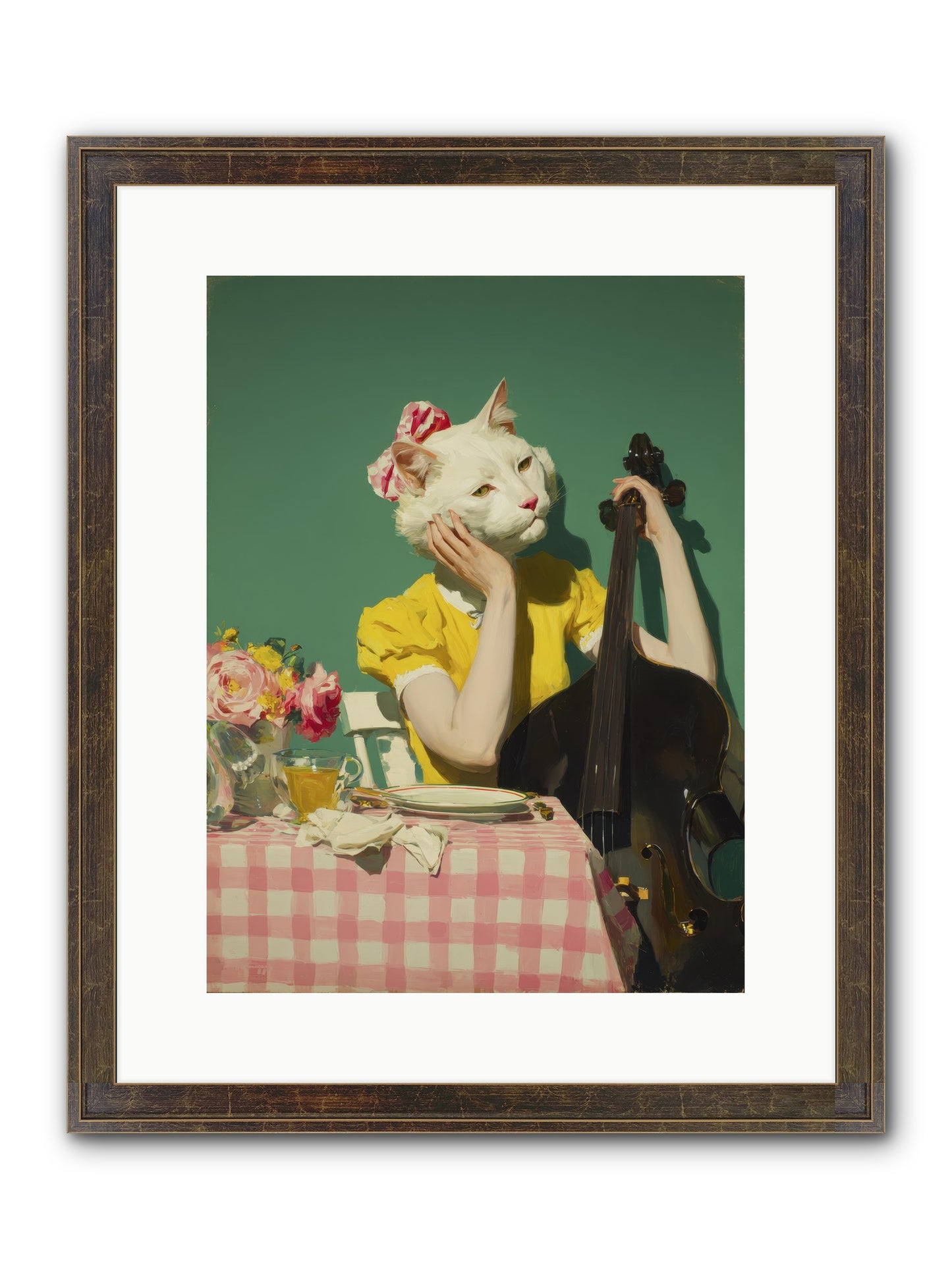 Lemon Debutante Framed Print - Slimwoods Black/Gold 12x16