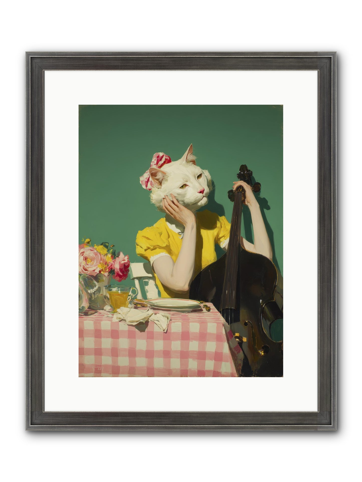 Lemon Debutante Framed Print - Slimwoods Black/Silver 12x16