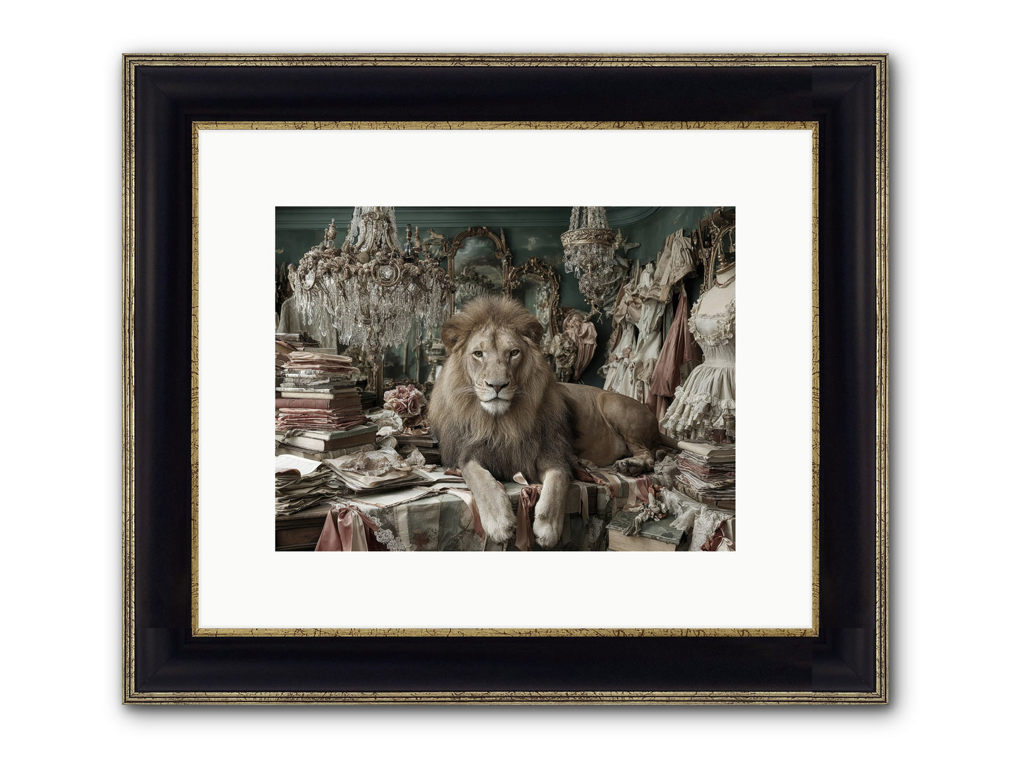 Lemonvale Afternoon Framed Print - Black & Gold 12x9