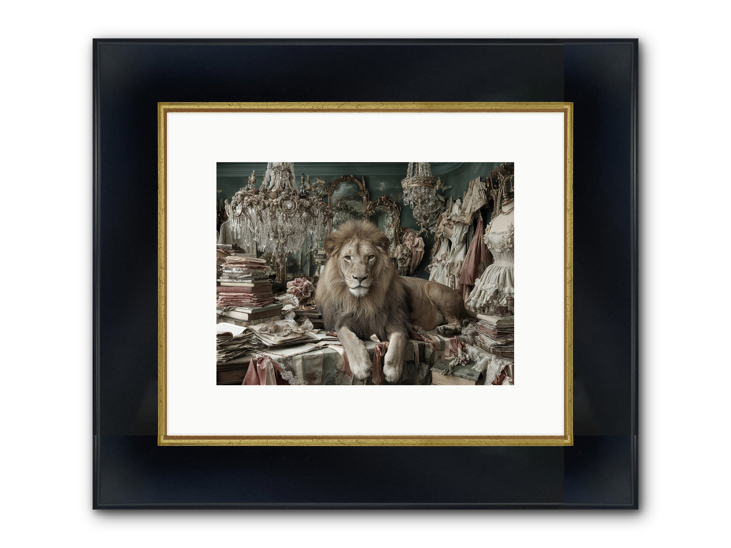 Lemonvale Afternoon Framed Print - Wide Black w/Gold 12x9