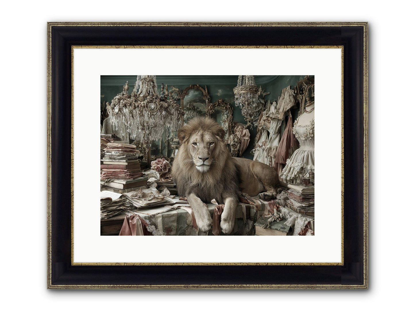 Lemonvale Afternoon Framed Print - Black & Gold 16x12