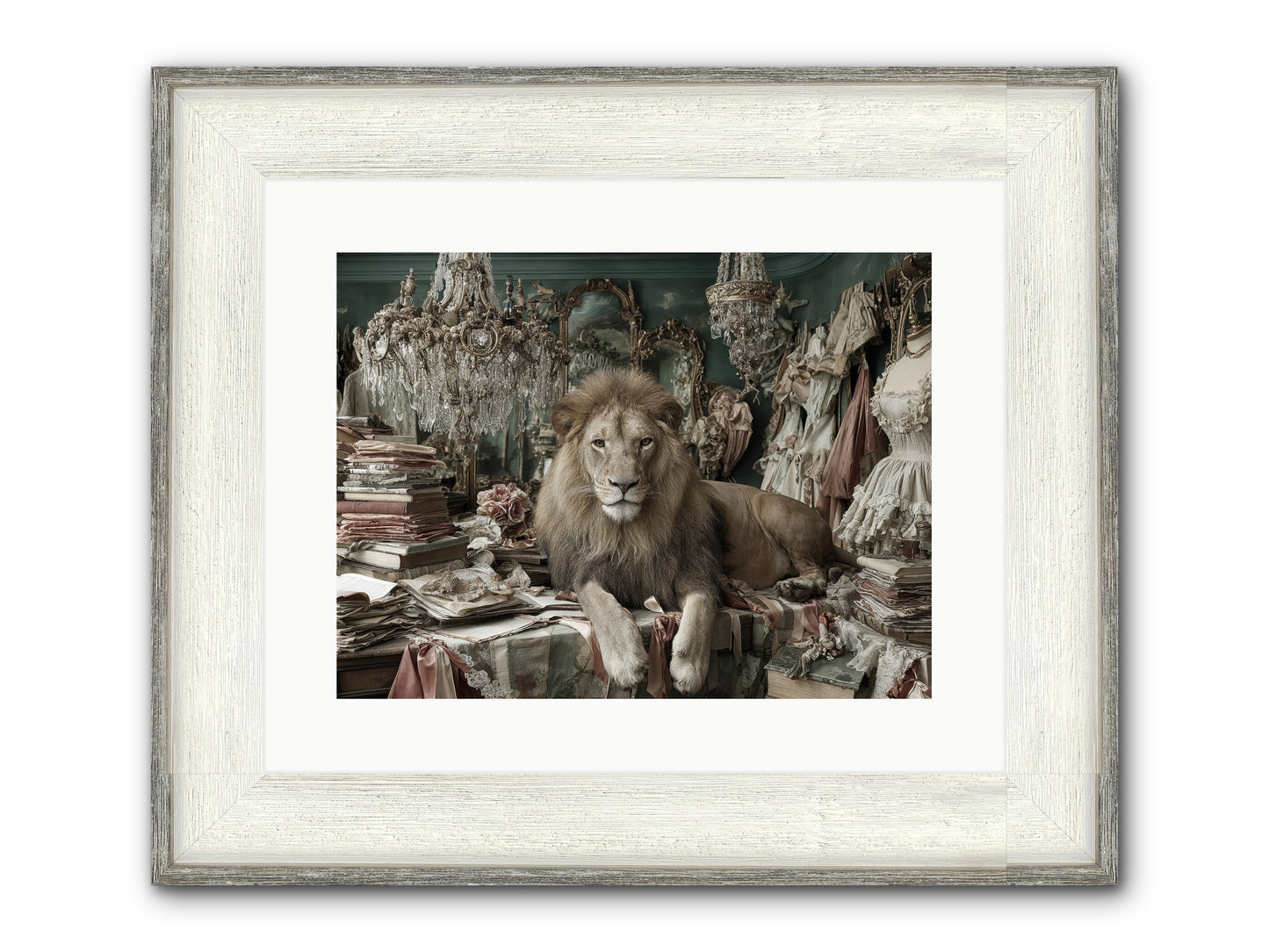 Lemonvale Afternoon Framed Print - Driftwood White 16x12