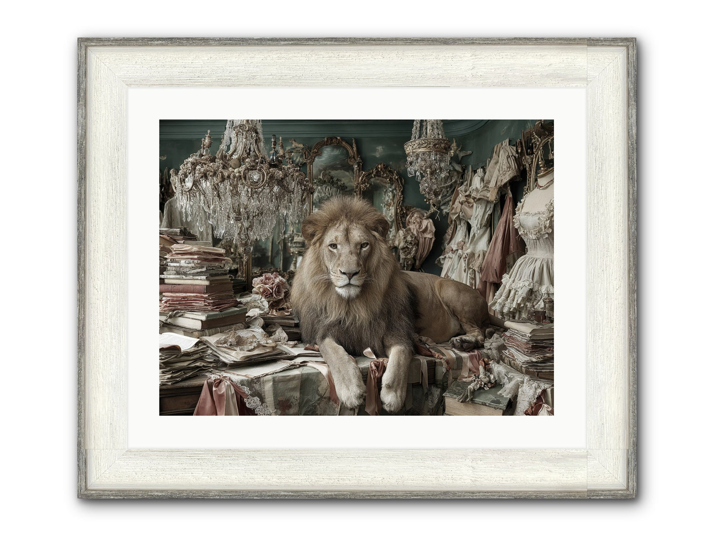 Lemonvale Afternoon Framed Print - Driftwood White 24x18
