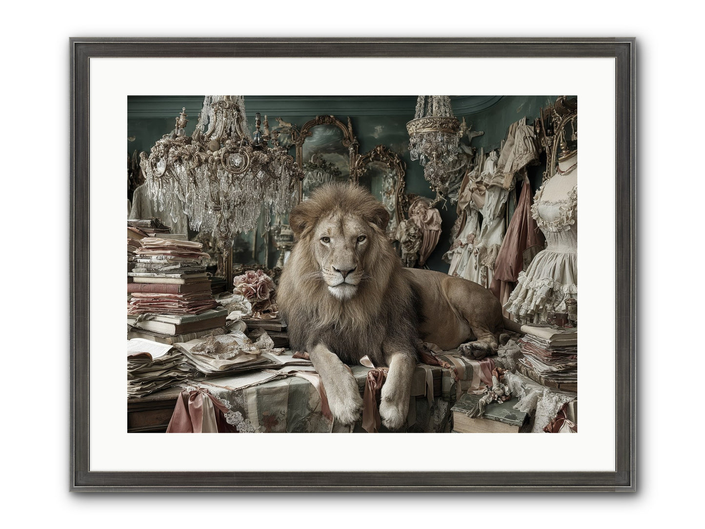Lemonvale Afternoon Framed Print - Slimwoods Black/Silver 24x18
