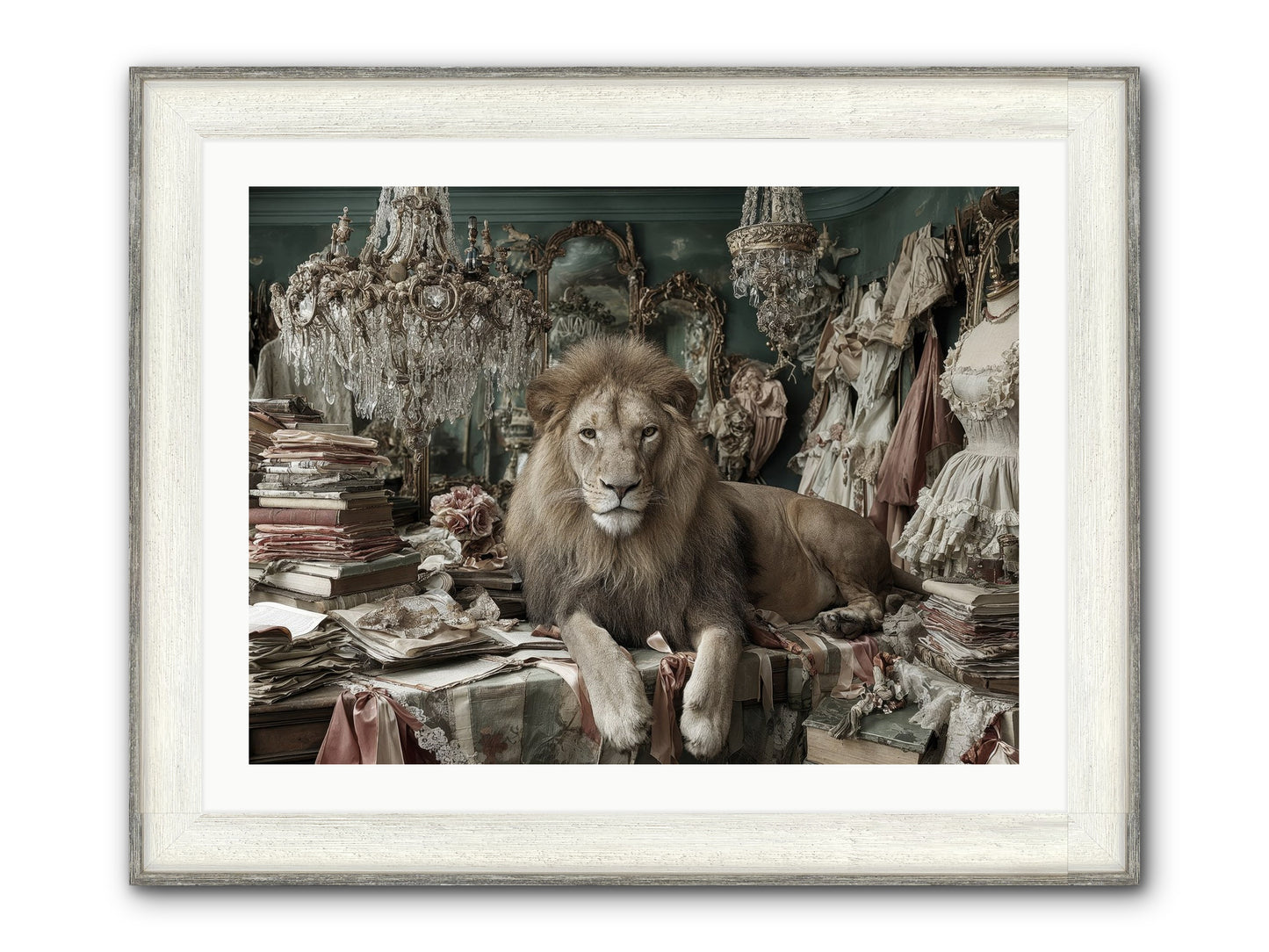 Lemonvale Afternoon Framed Print - Driftwood White 32x24