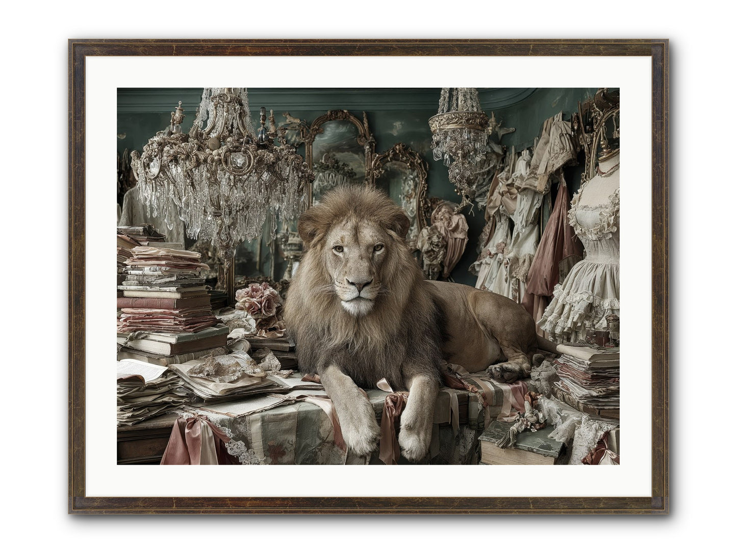 Lemonvale Afternoon Framed Print - Slimwoods Black/Gold 32x24
