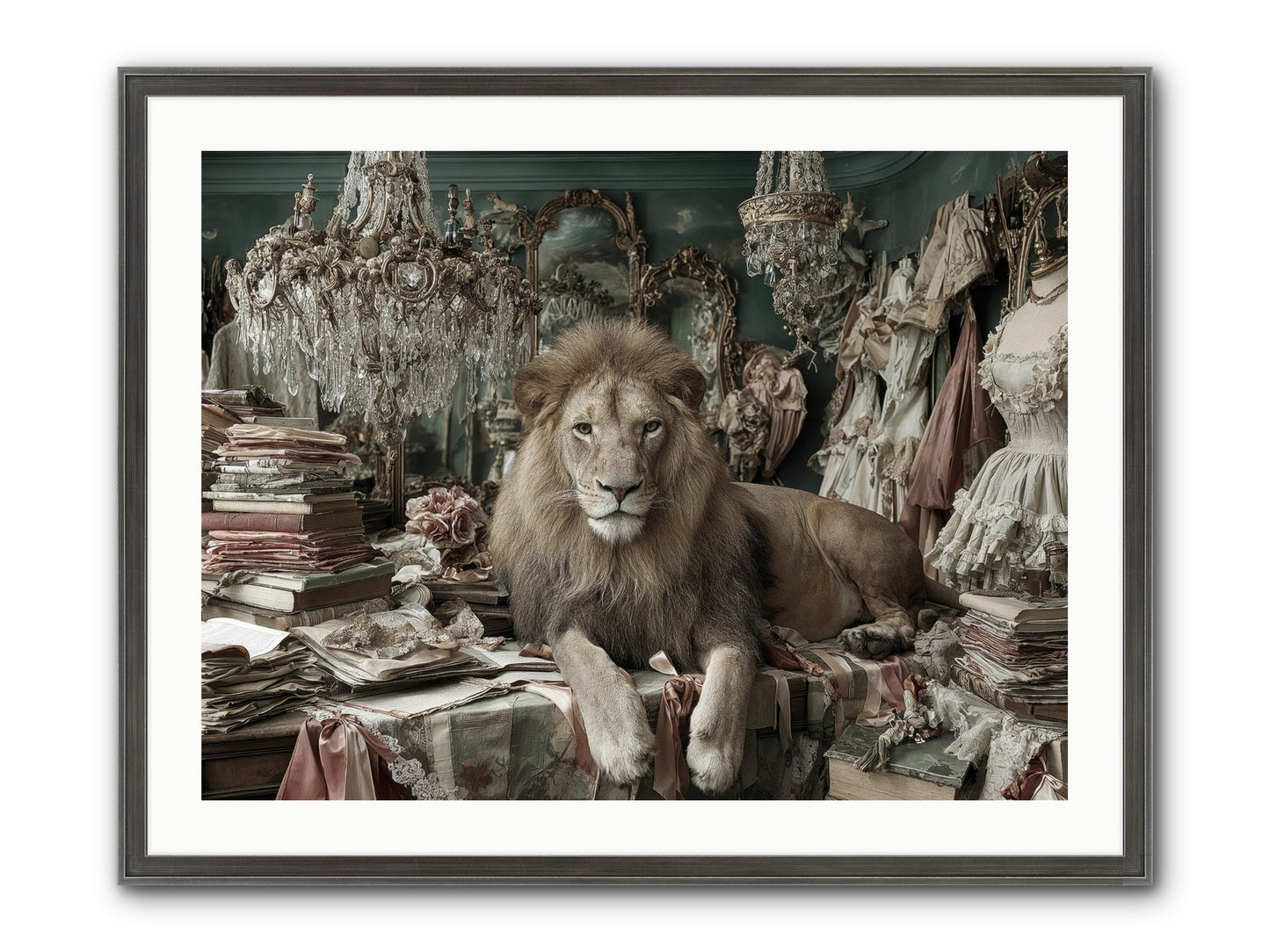 Lemonvale Afternoon Framed Print - Slimwoods Black/Silver 32x24