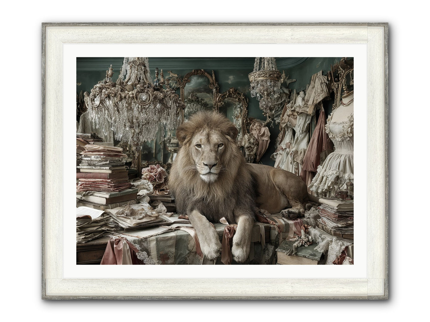 Lemonvale Afternoon Framed Print - Driftwood White 40x30