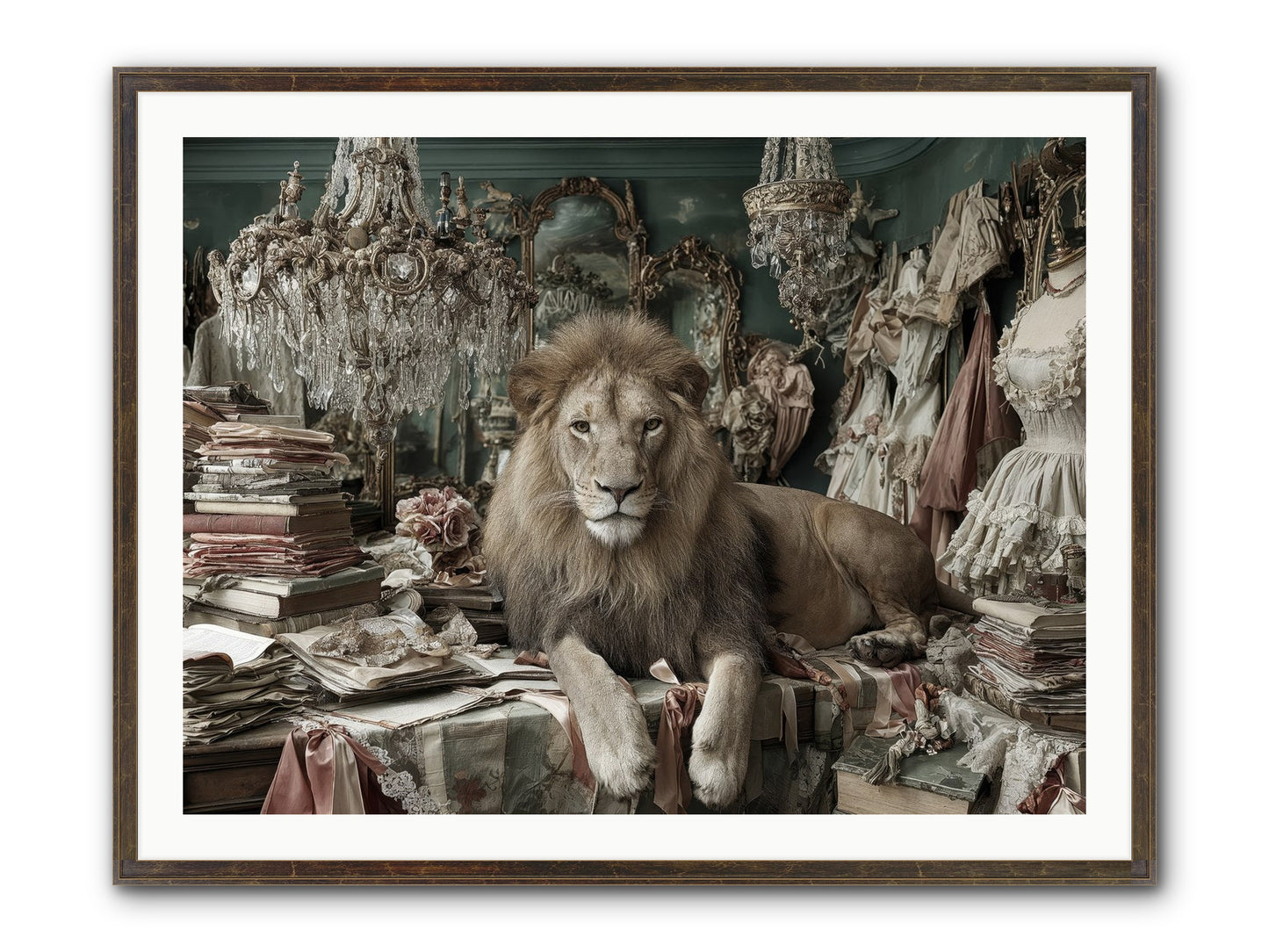 Lemonvale Afternoon Framed Print - Slimwoods Black/Gold 40x30