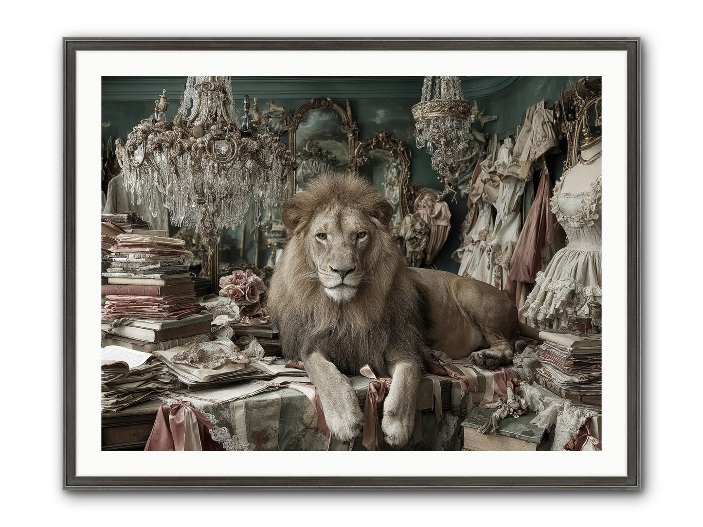 Lemonvale Afternoon Framed Print - Slimwoods Black/Silver 40x30