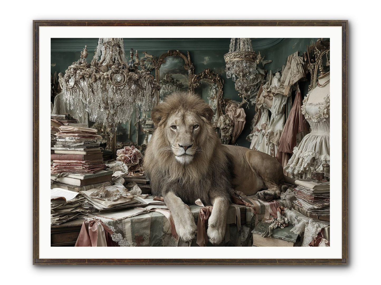 Lemonvale Afternoon Framed Print - Slimwoods Black/Gold 48x36