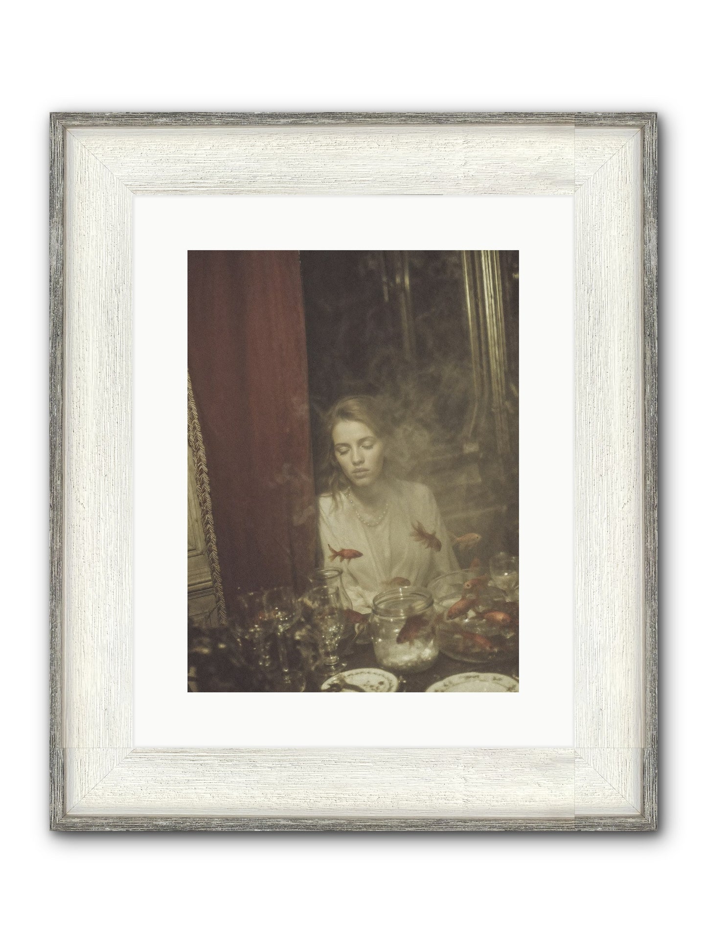 Lessons in Floating Framed Print - Driftwood White 12x16
