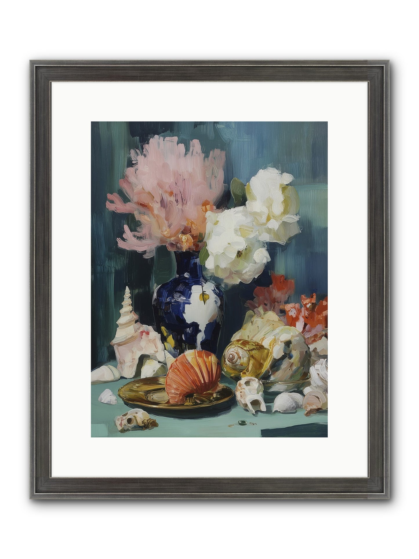 Letter To The Sea Framed Print - Slimwoods Black/Silver 12x16
