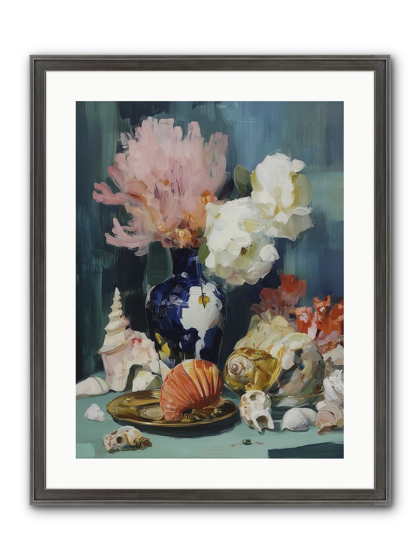 Letter To The Sea Framed Print - Slimwoods Black/Silver 18x24
