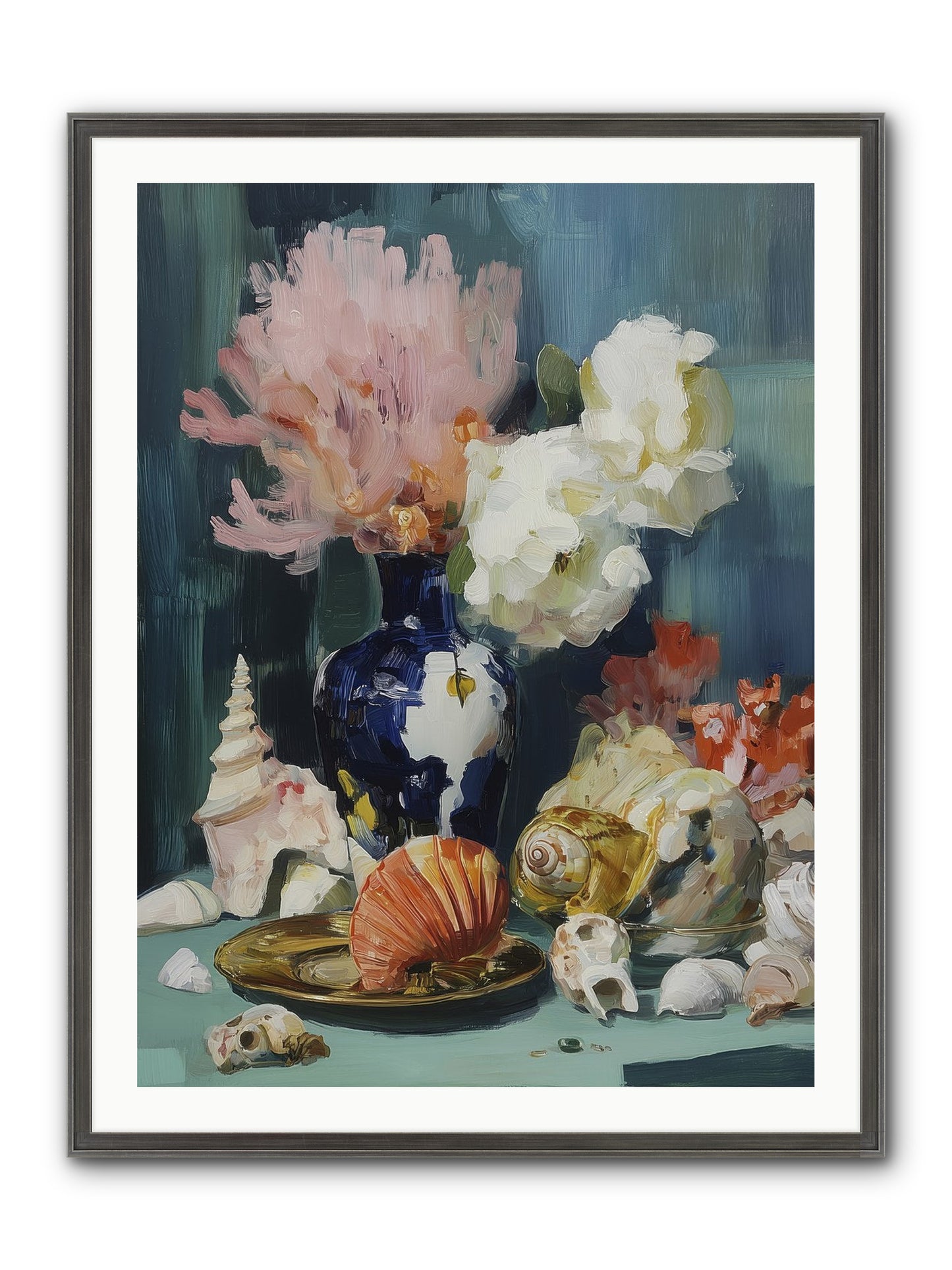 Letter To The Sea Framed Print - Slimwoods Black/Silver 30x40
