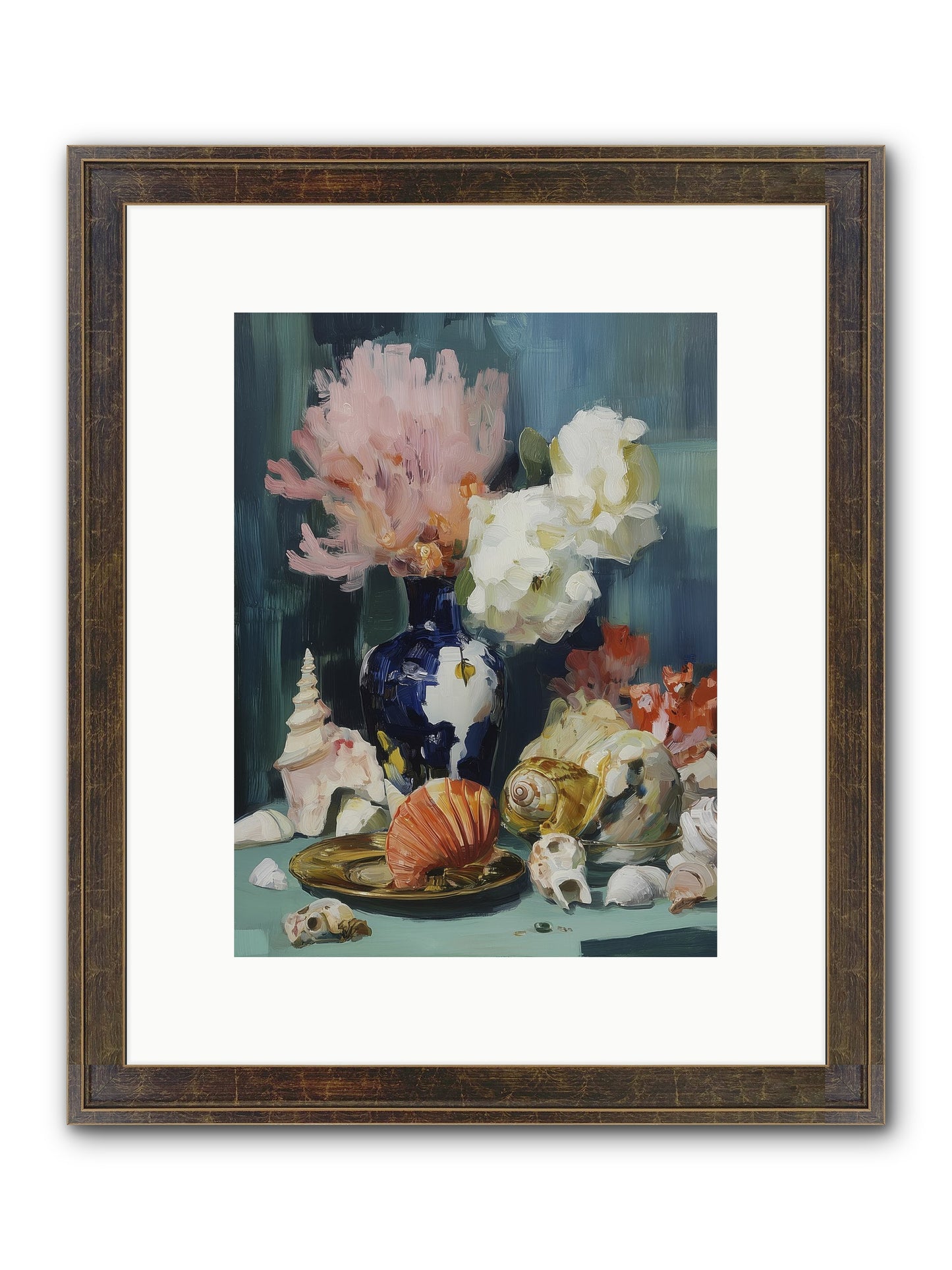 Letter To The Sea Framed Print - Slimwoods Black/Gold 9x12