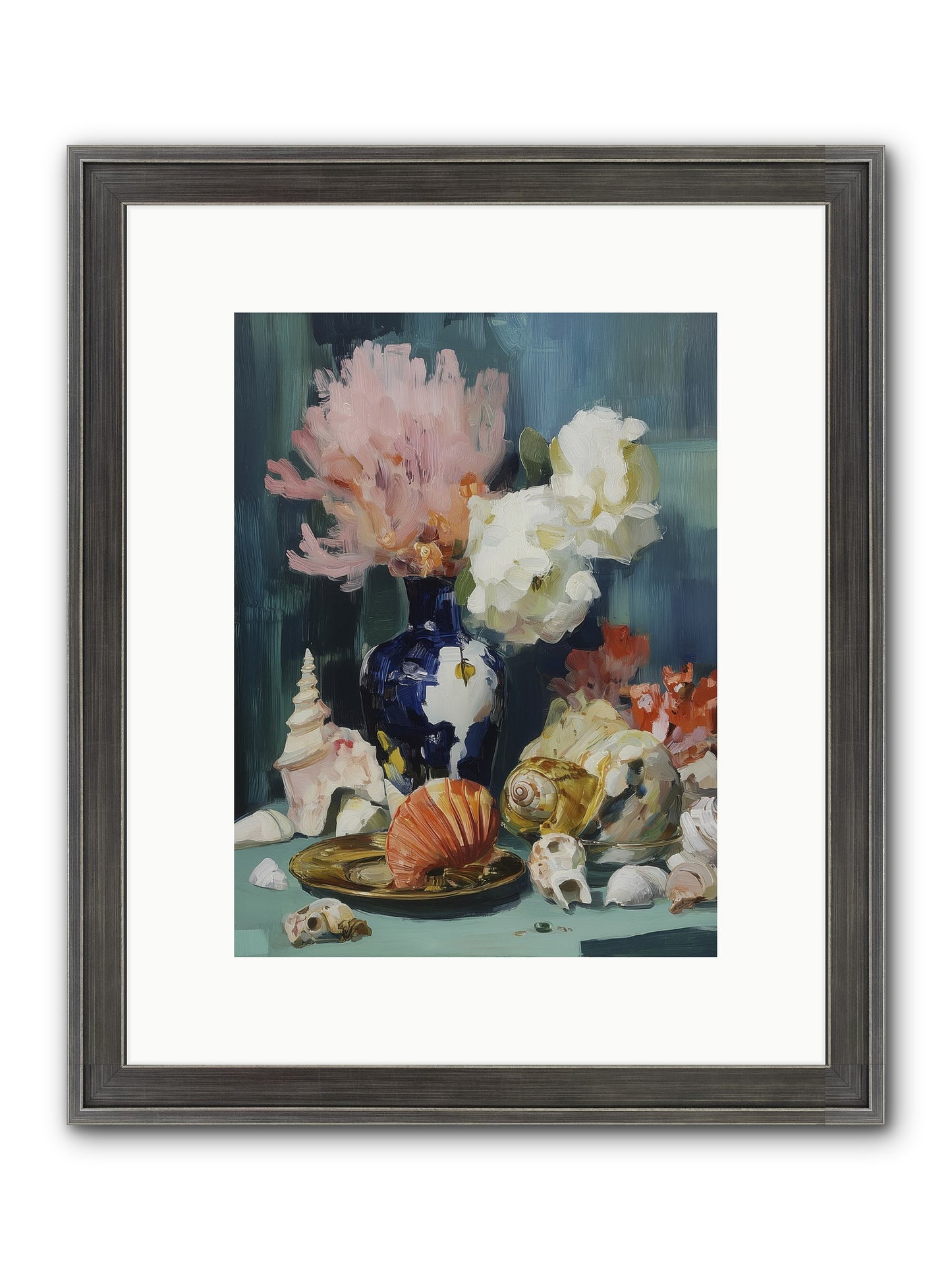 Letter To The Sea Framed Print - Slimwoods Black/Silver 9x12