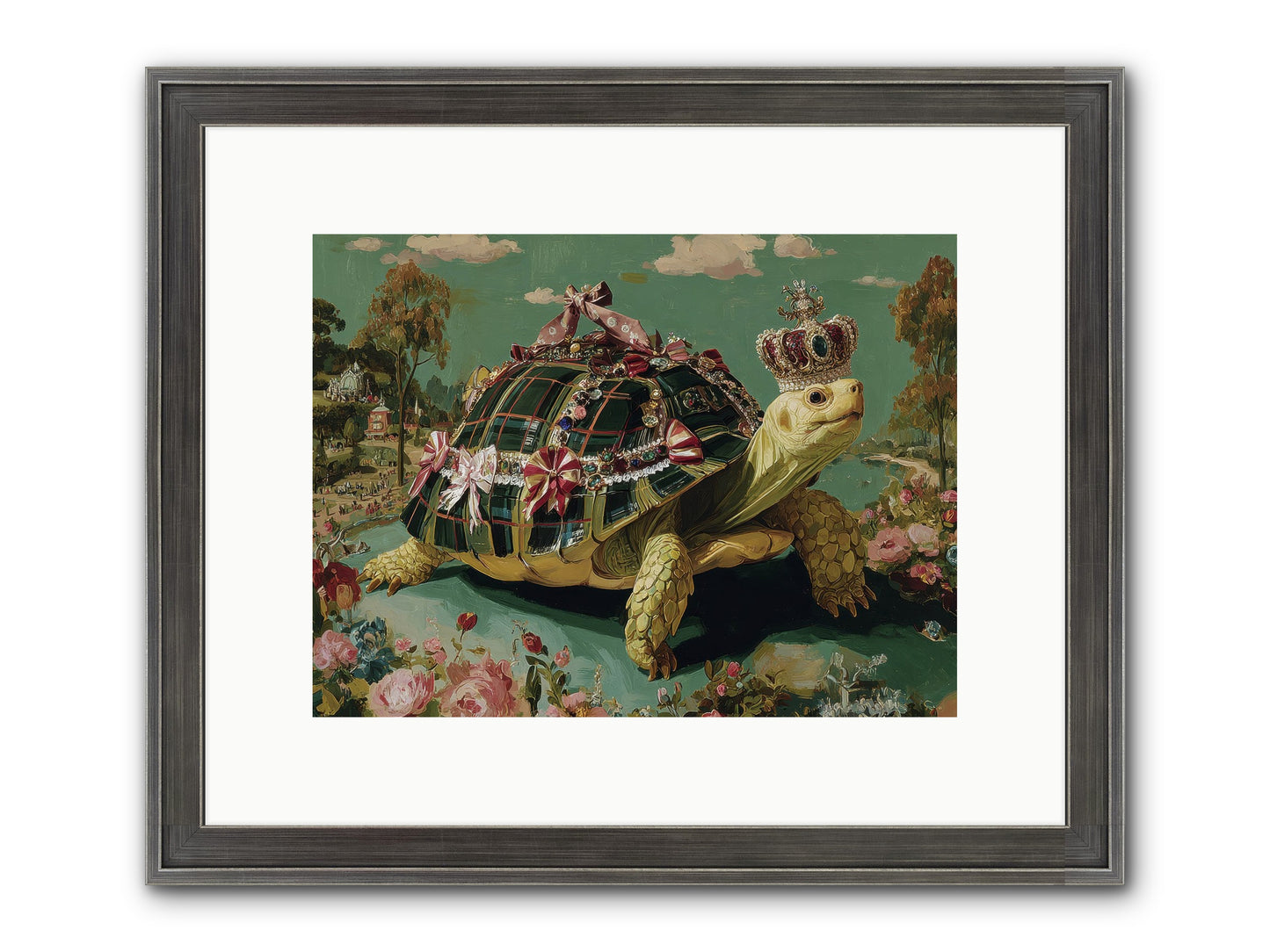 Letters Beyond The Seine Framed Print - Slimwoods Black/Silver 12x9