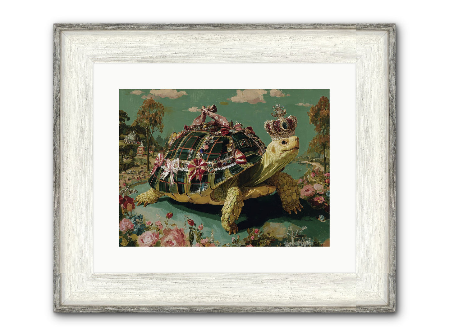 Letters Beyond The Seine Framed Print - Driftwood White 16x12